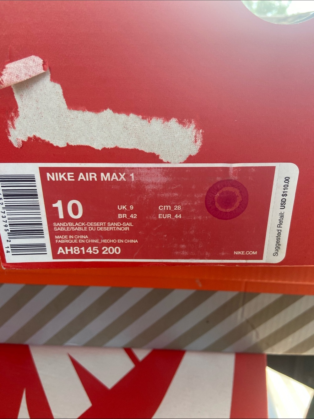 Nike Air Max 1. Size 10 - Picture 8 of 8